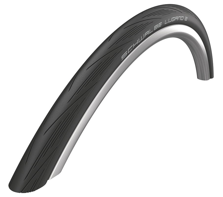 Schwalbe Fahrradreifen Lugano II HS 471 schwarz Skin 28-622 700x28C 11159019